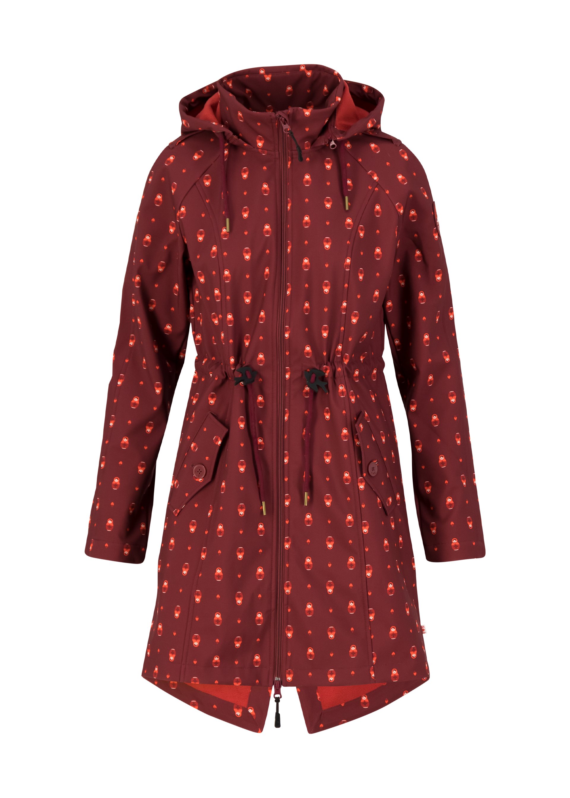 Soft Shell Jacket swallowtail promenade, miss matroschka, Jackets & Coats, Red