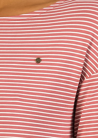 Longsleeve sweet sailorette, ash rose stripes, Shirts, Rosa