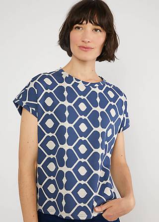 T-Shirt Teesily, loving kiss blue, Shirts, Blau