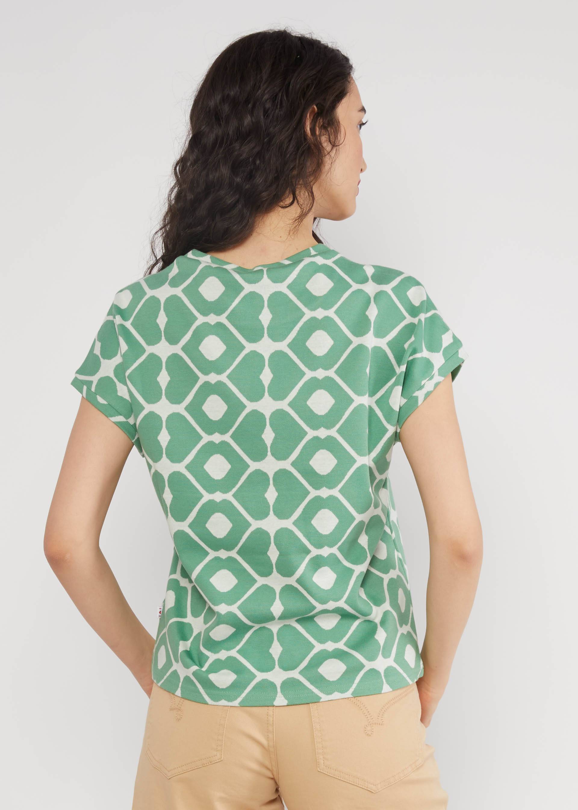 T-Shirt Teesily, loving kiss green, Shirts, Blau