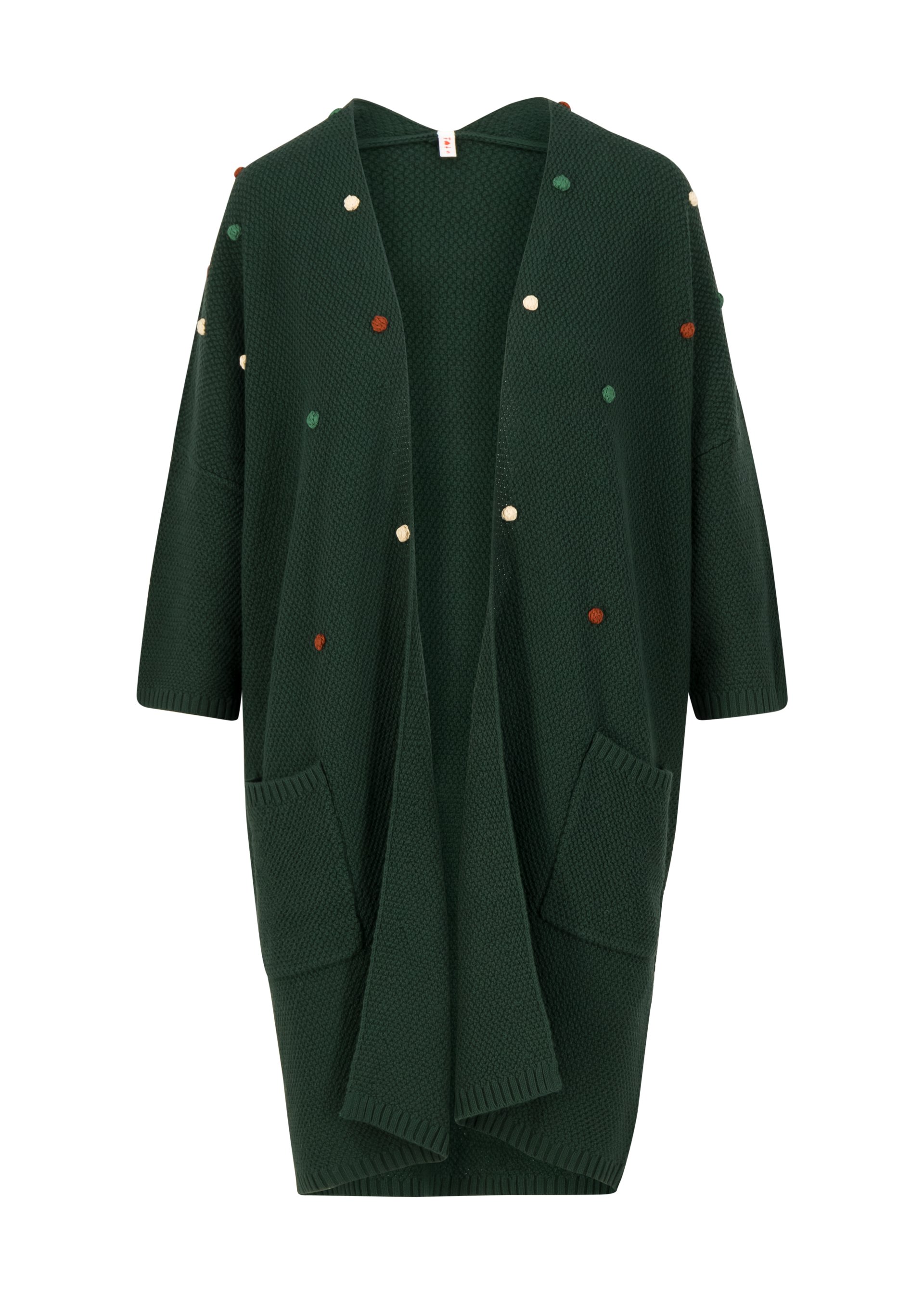 Lange Strickjacke veranda rendez-vouz, healthy green, Strickpullover & Cardigans, Gr&uuml;n