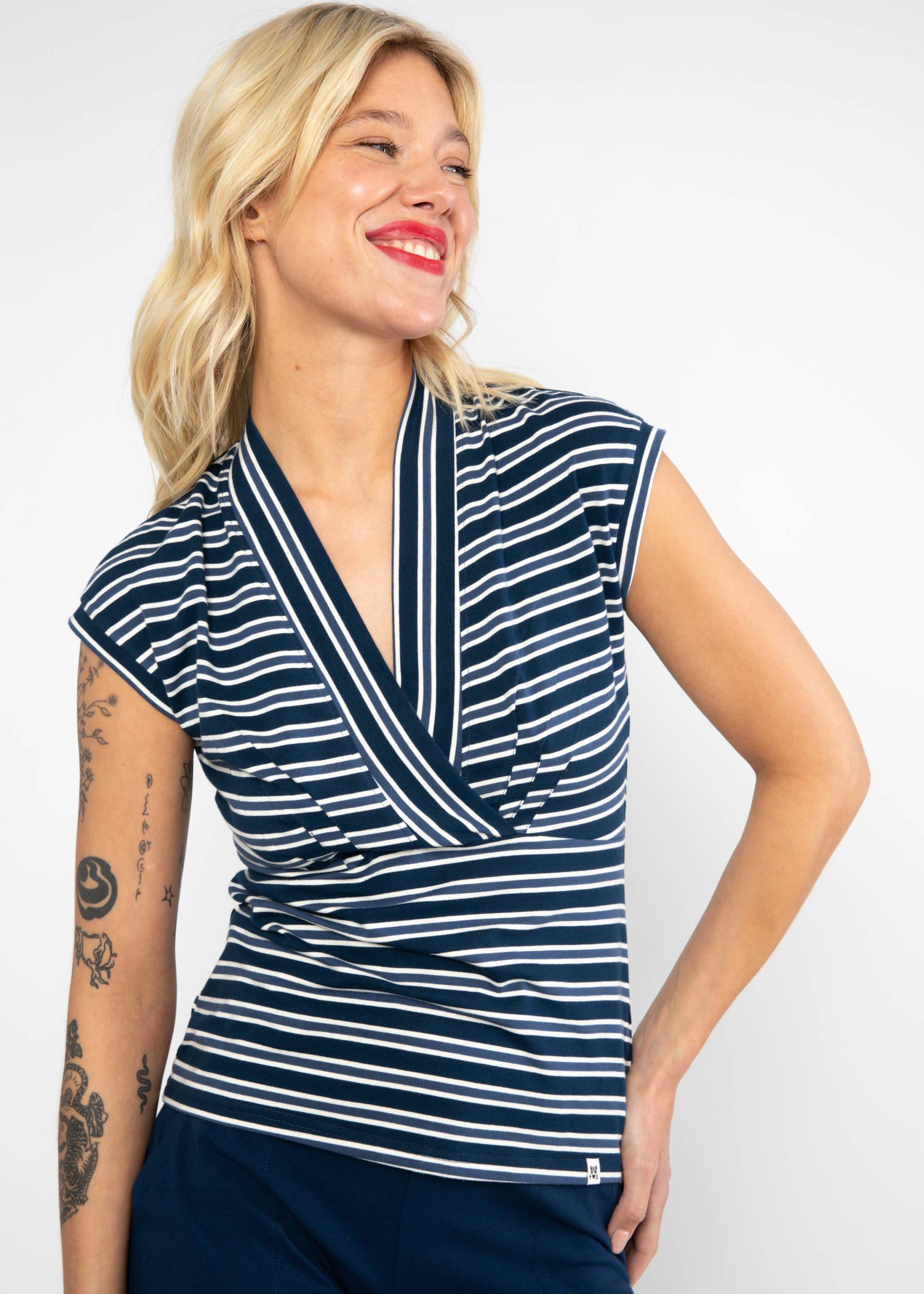 Streifenshirt Virgin Venus, caravan stripes blue, Shirts, Blau