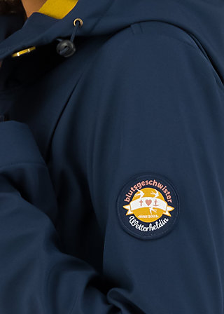 Softshelljacke wild weather long anorak, big mama, Jacken & M&auml;ntel, Blau