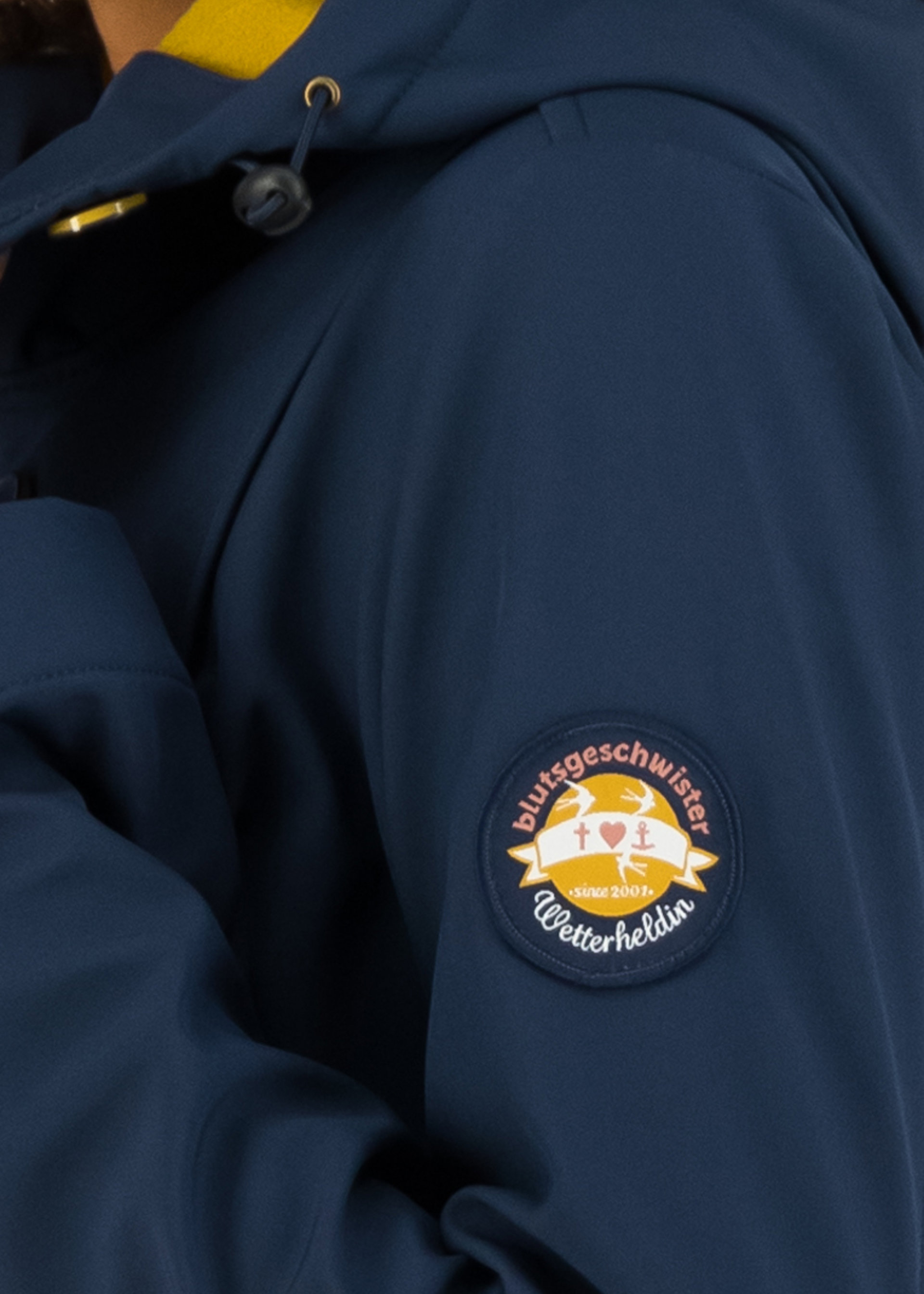 Softshelljacke wild weather long anorak, big mama, Jacken & M&auml;ntel, Blau