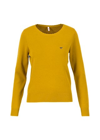 Strickpullover chic mystique, yellow classic, Strickpullover, Gelb