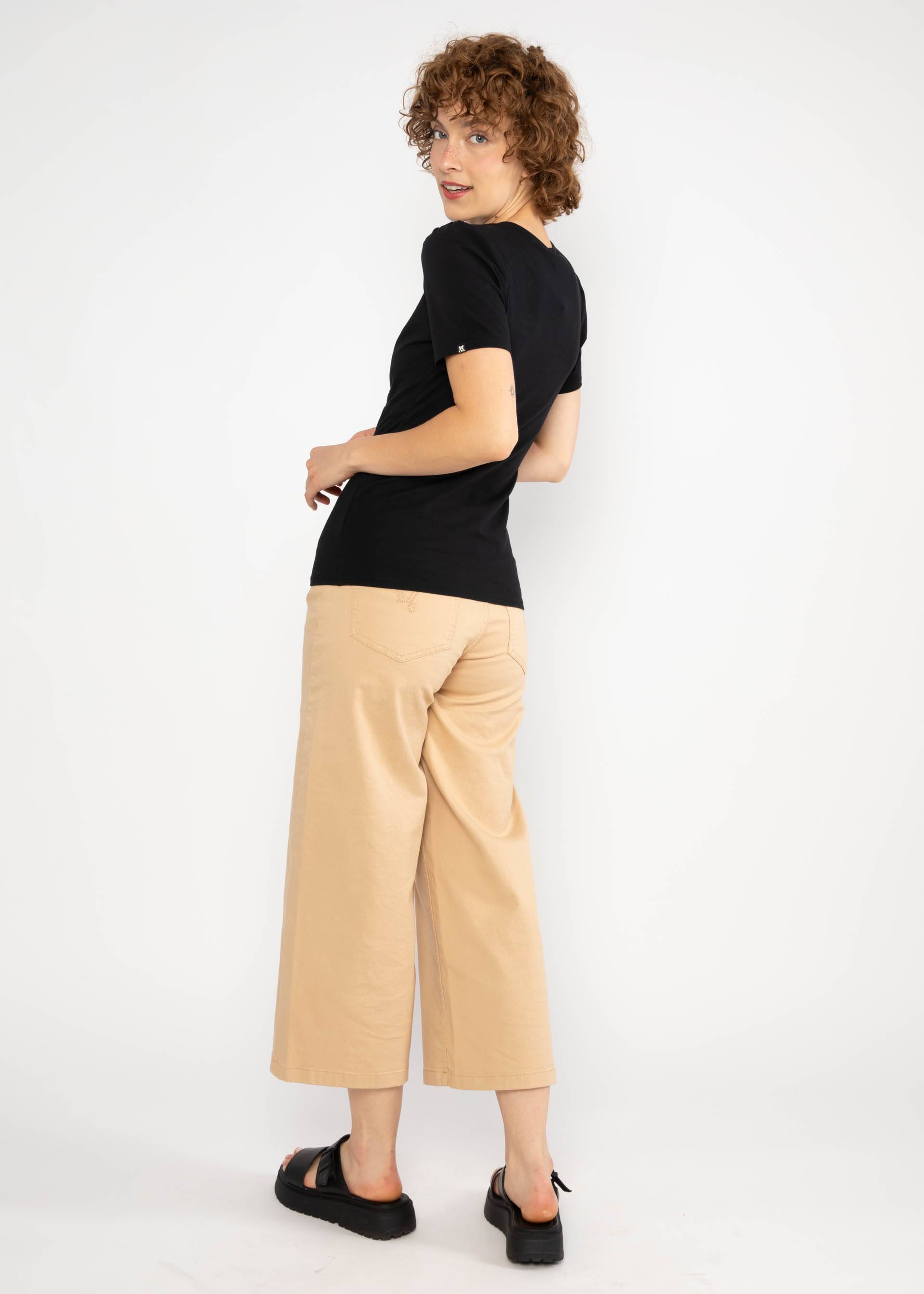 T-Shirt Criss Cross Cœur, my pitch black, Shirts, Schwarz