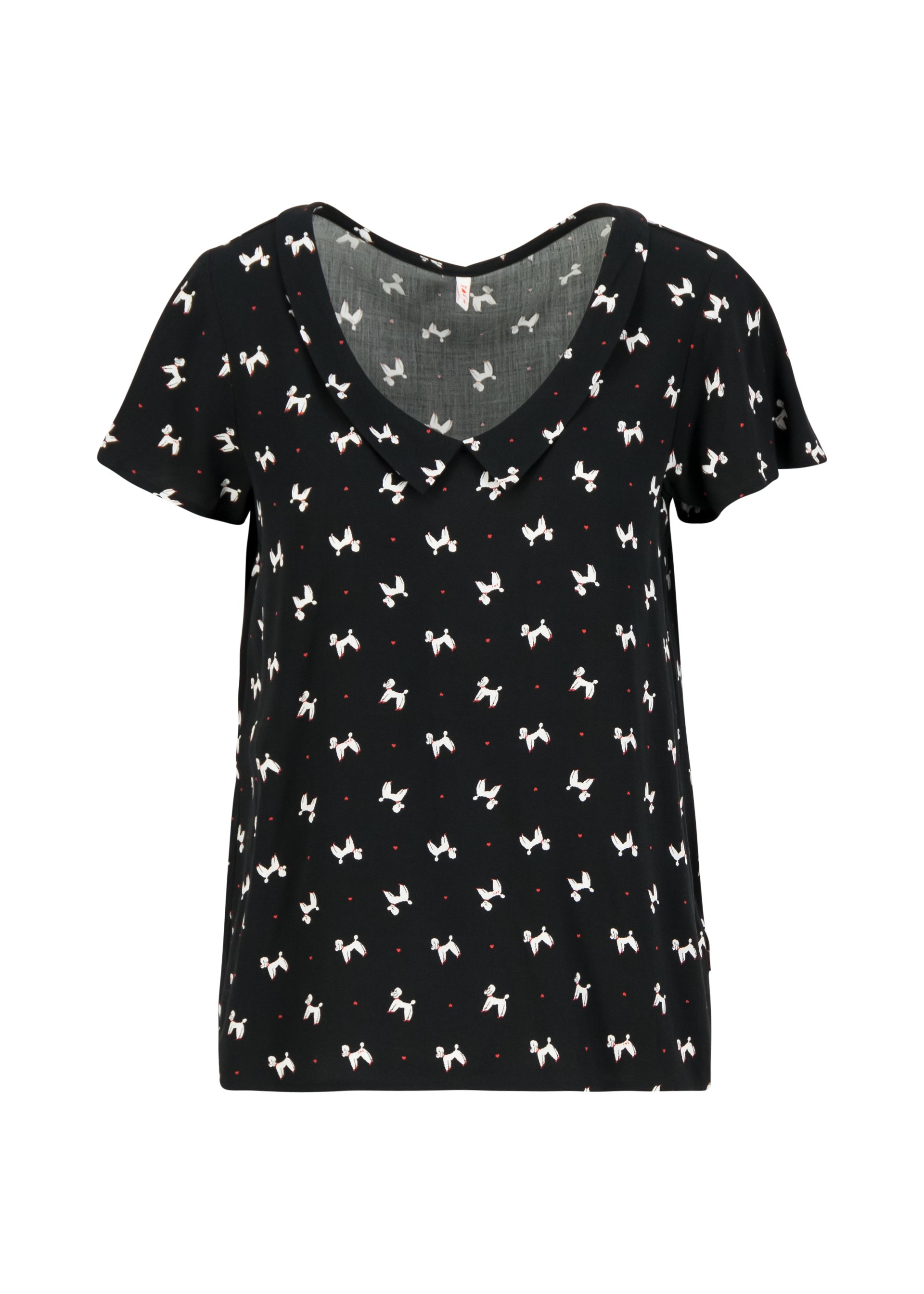 Summer blouse Feed the Birds, fluffy puffy, Blouses & Tunics, Black