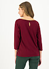 3/4 Sleeved Top flow slow, foxy red, Shirts, Red
