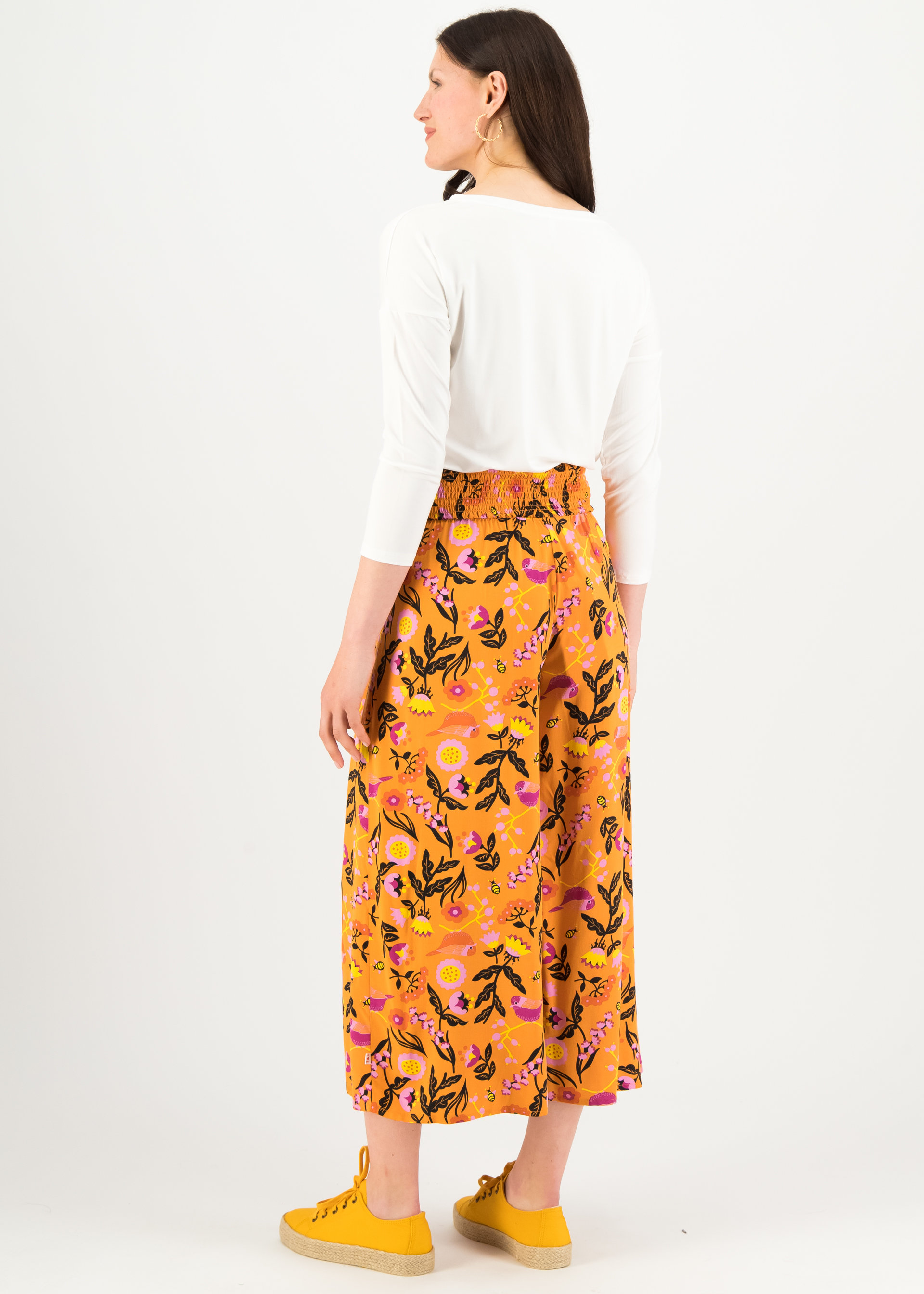 Culottes In Full Bloom, bee my bird, Trousers, Yellow