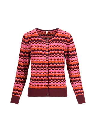 Cardigan Save the Brave Wave, happy miss sunny, Strickpullover & Cardigans, Rosa