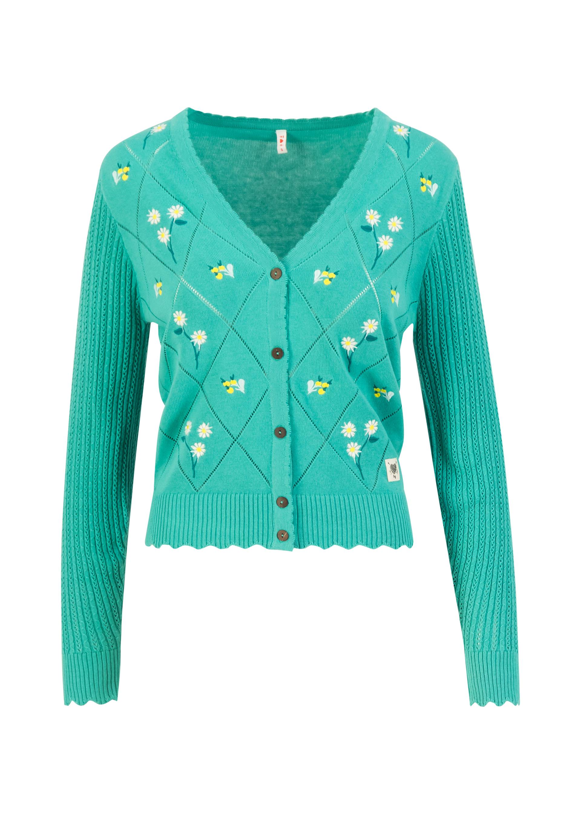 Sommer Cardigan Sweet Soiree, shallow waters blue knit, Cardigans, Blau