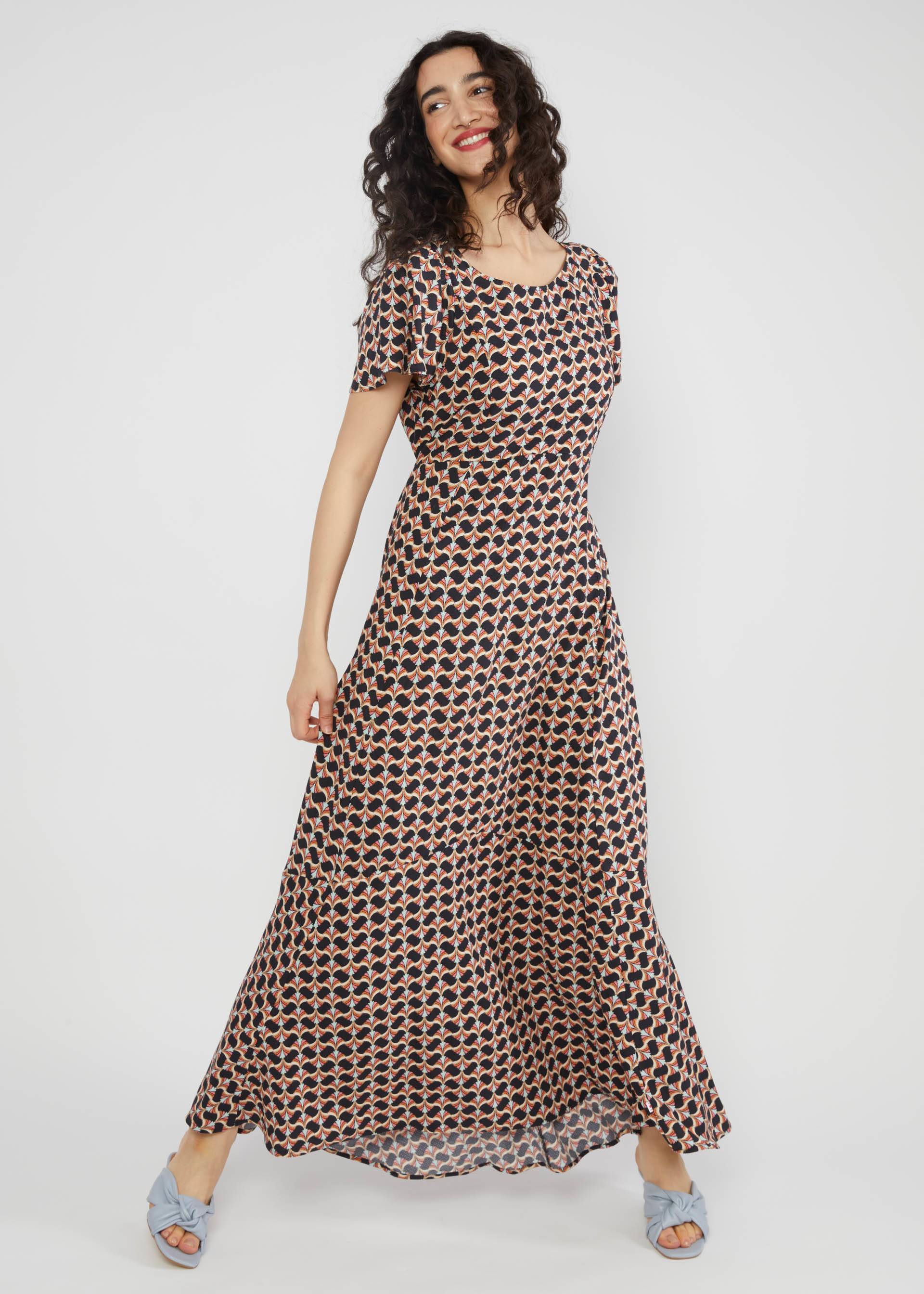 Maxikleid Waltzing Matilda, rainbow brush, Kleider, Schwarz