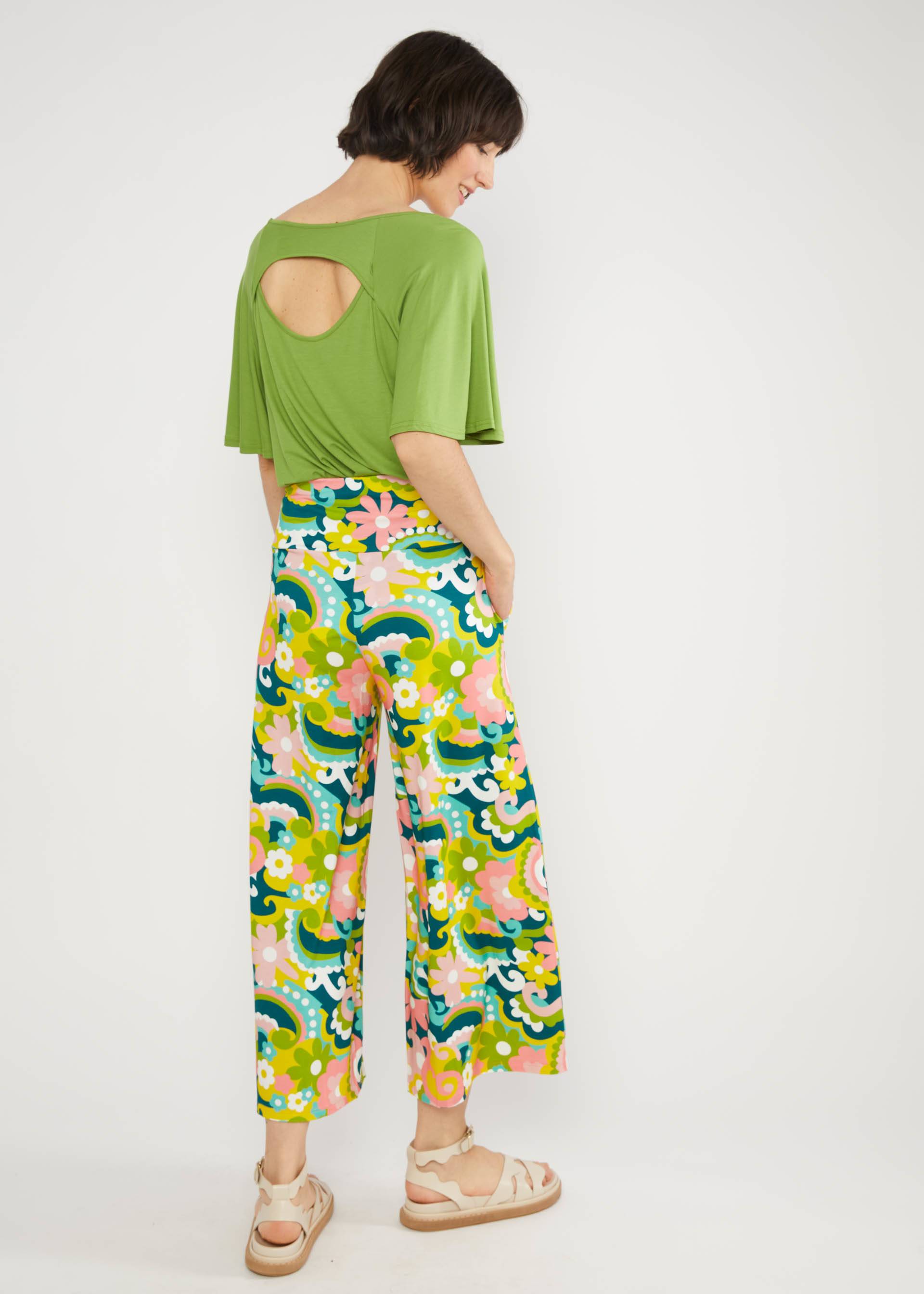 Culottes Cul de Berlin, swaying flowers, Trousers, Yellow