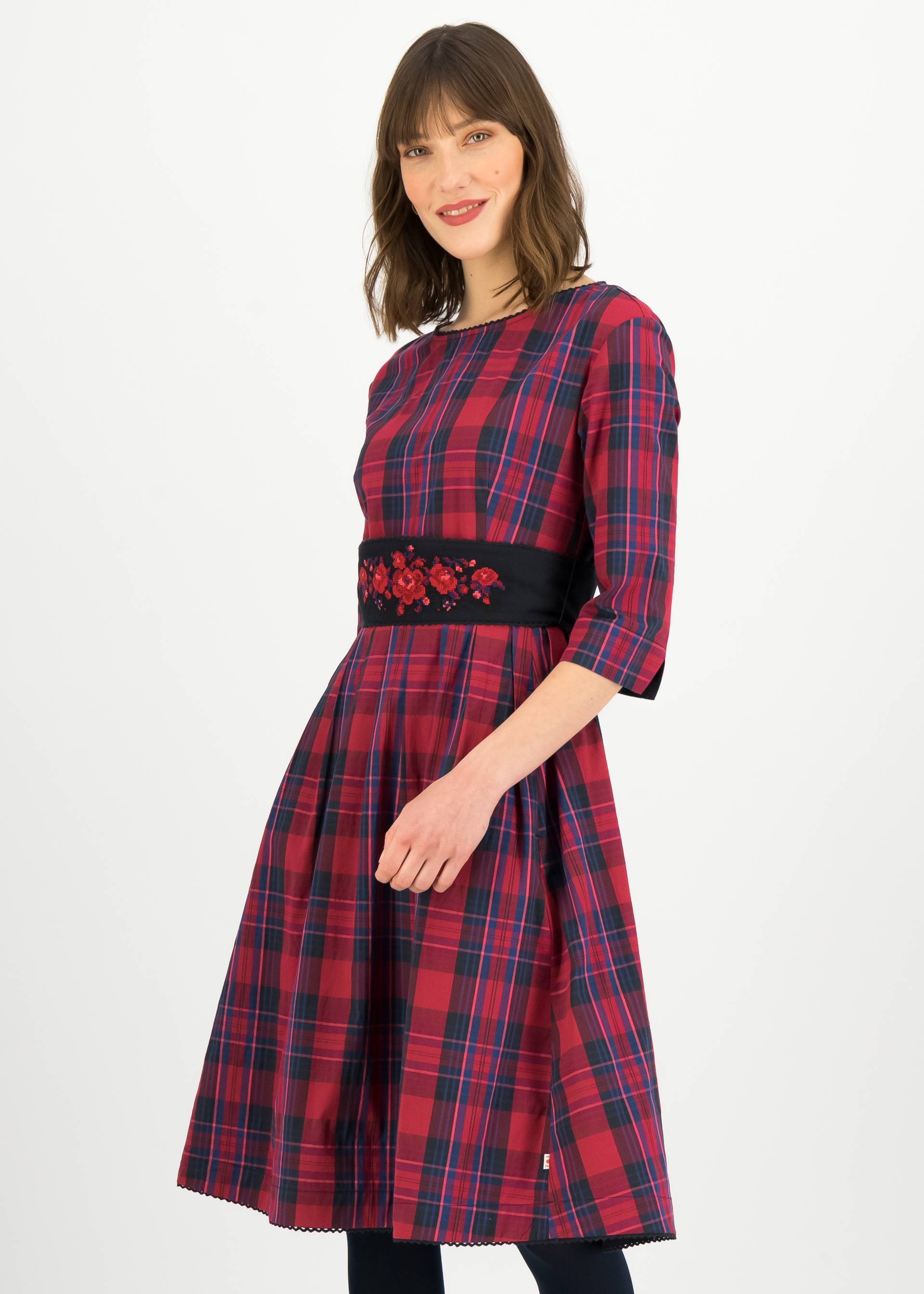 Baumwollkleid Folks Heritage, enchanted trucker check, Kleider, Rot