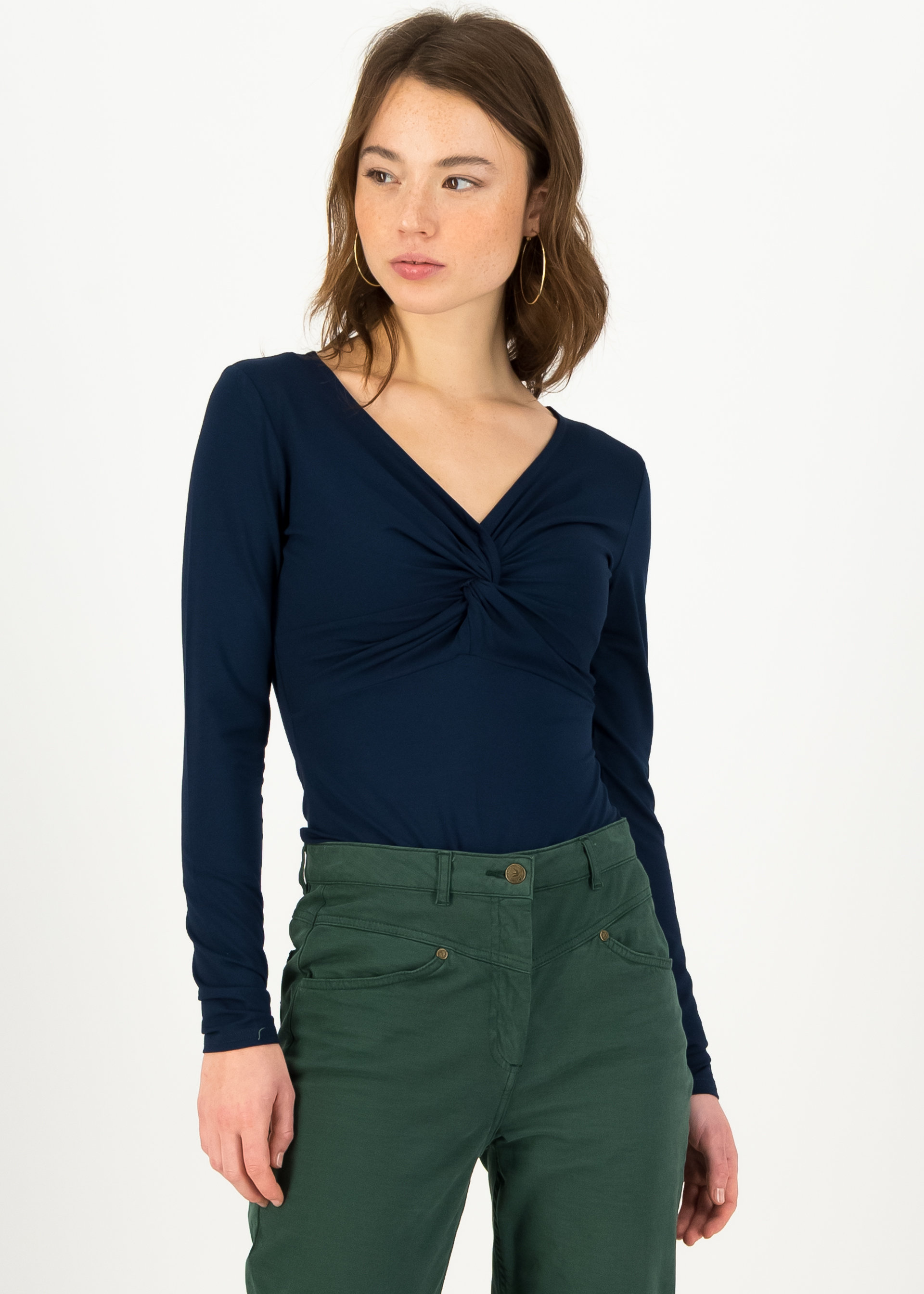 Longsleeve hot knot lacy, team blue, Shirts, Blau