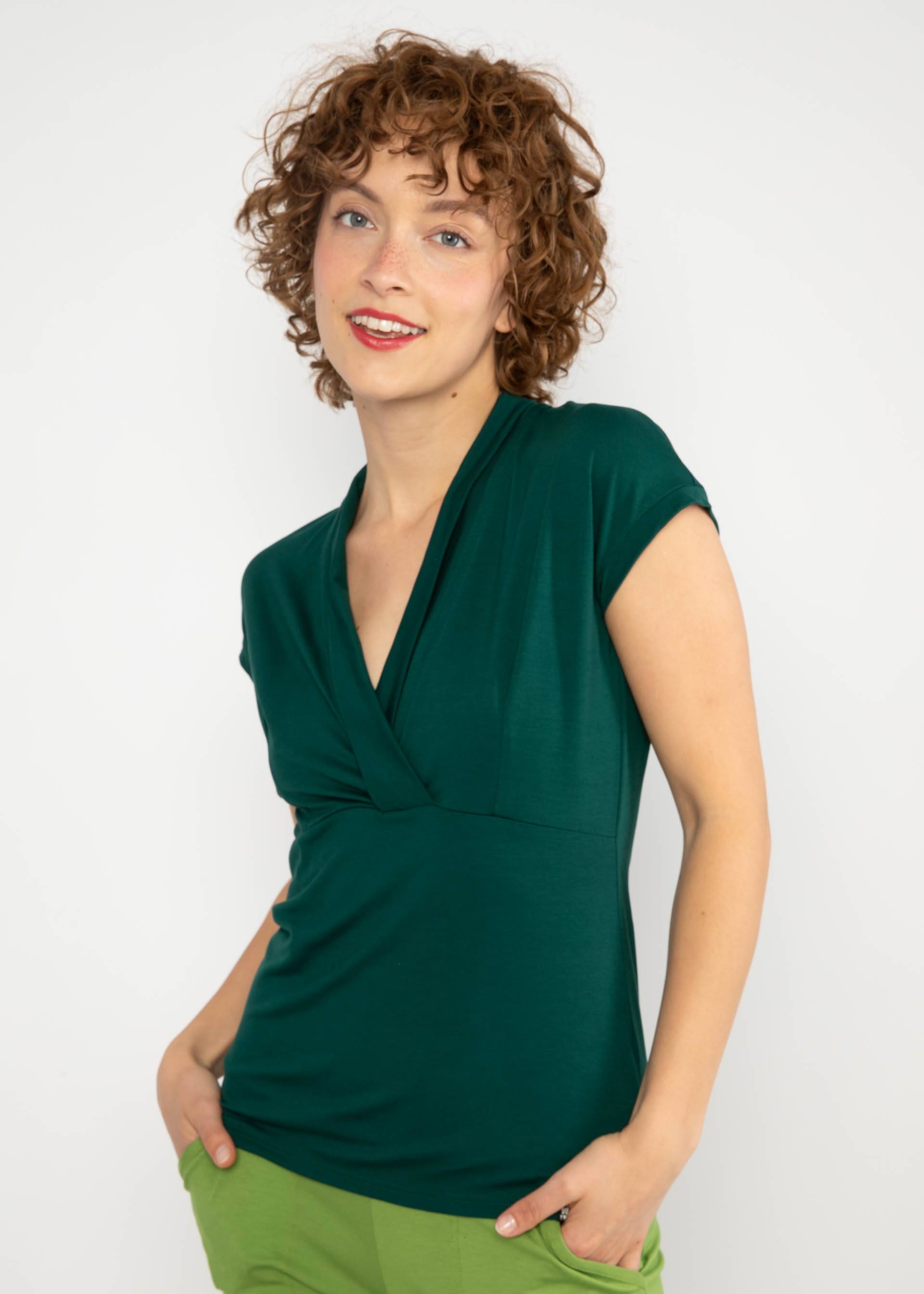 Shirt Mon Cher Cache-Cœur, dense forest green, Shirts, Grün