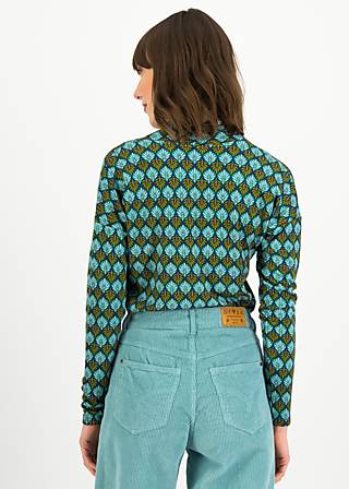 Longsleeve Ecological Elegance, mooncrystal power, Shirts, Blau