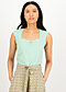 Sleeveless Top Let Romance Rule, minty kiss, Tops, Green