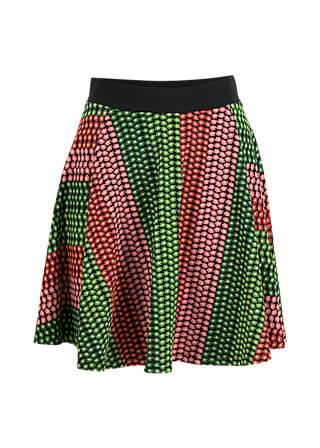 Minirock Moonstruck Sailorgirl, hippie wave, R&ouml;cke, Schwarz