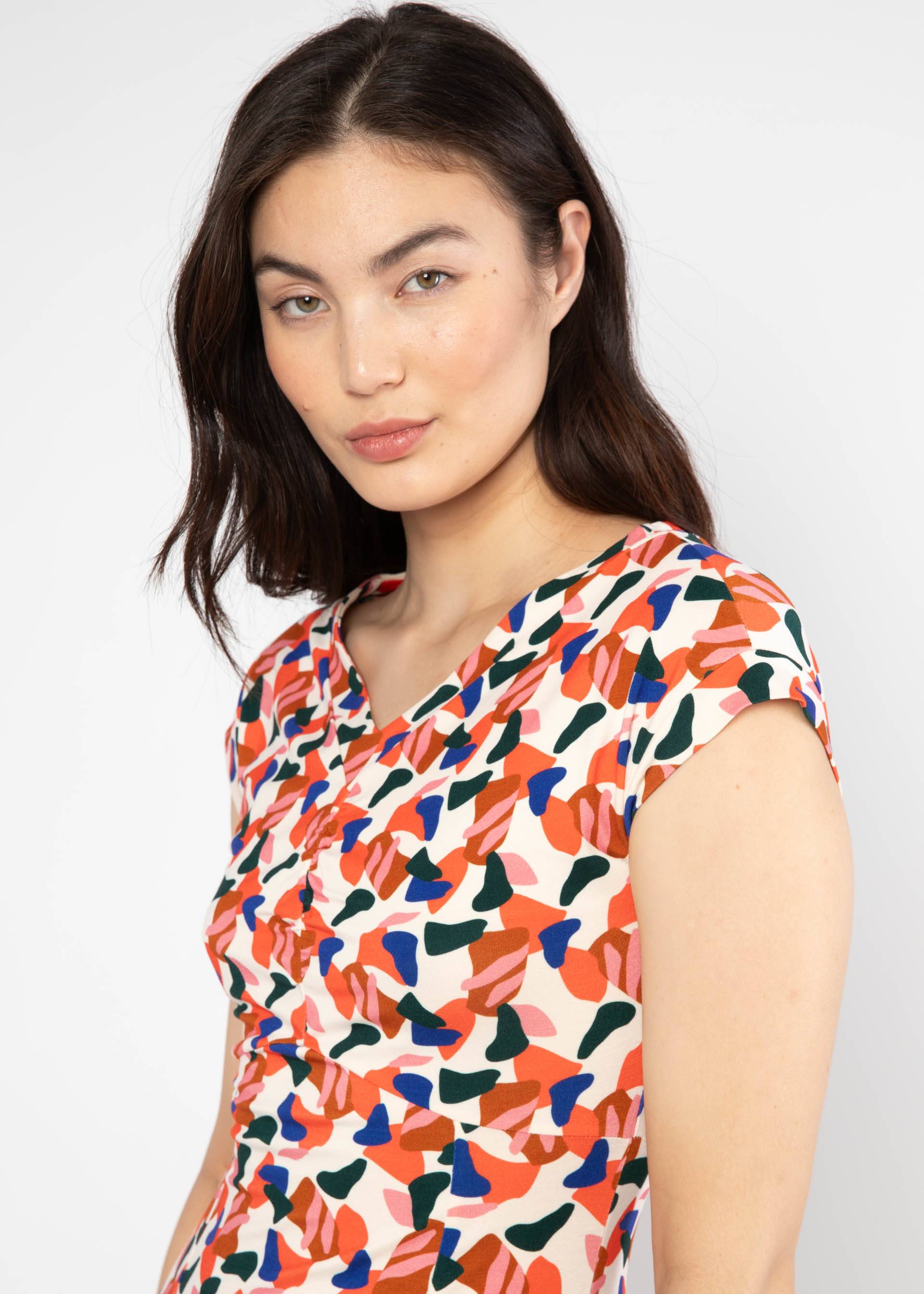 Midi Dress Mothers Arms, stones of heat, Dresses, Orange