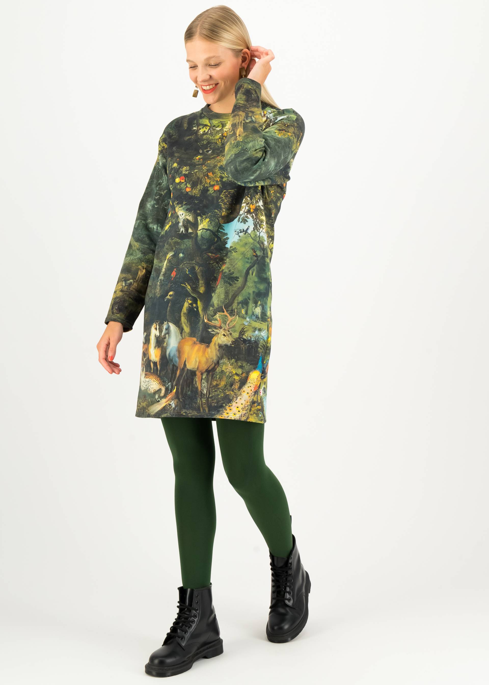 Sweatkleid sneakers in the woods, forest of dreams, Kleider, Gr&uuml;n