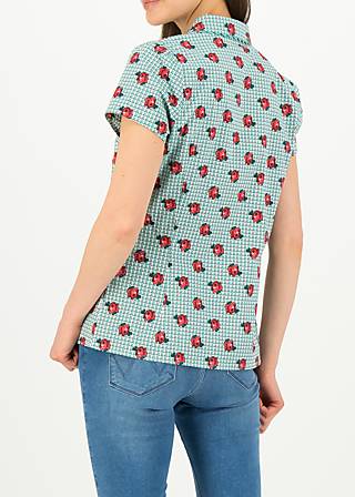 Summer blouse poupette, la tendresse, Blouses & Tunics, Green