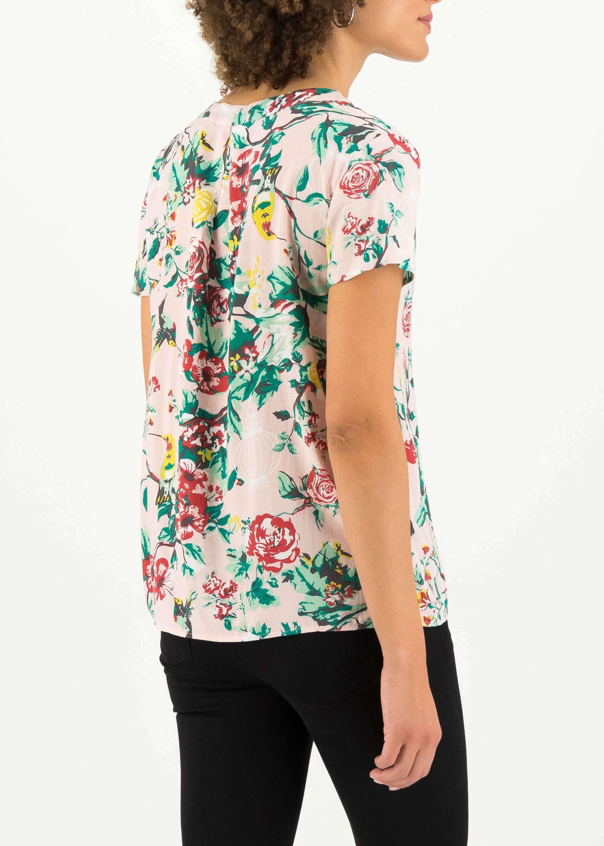 Tie Neck Blouse tour de france, colibri lovedance, Tops, Pink