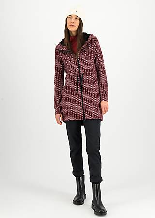 Fleece Jacket Cosyshell Hooded, soft gerbera, Jackets & Coats, Red