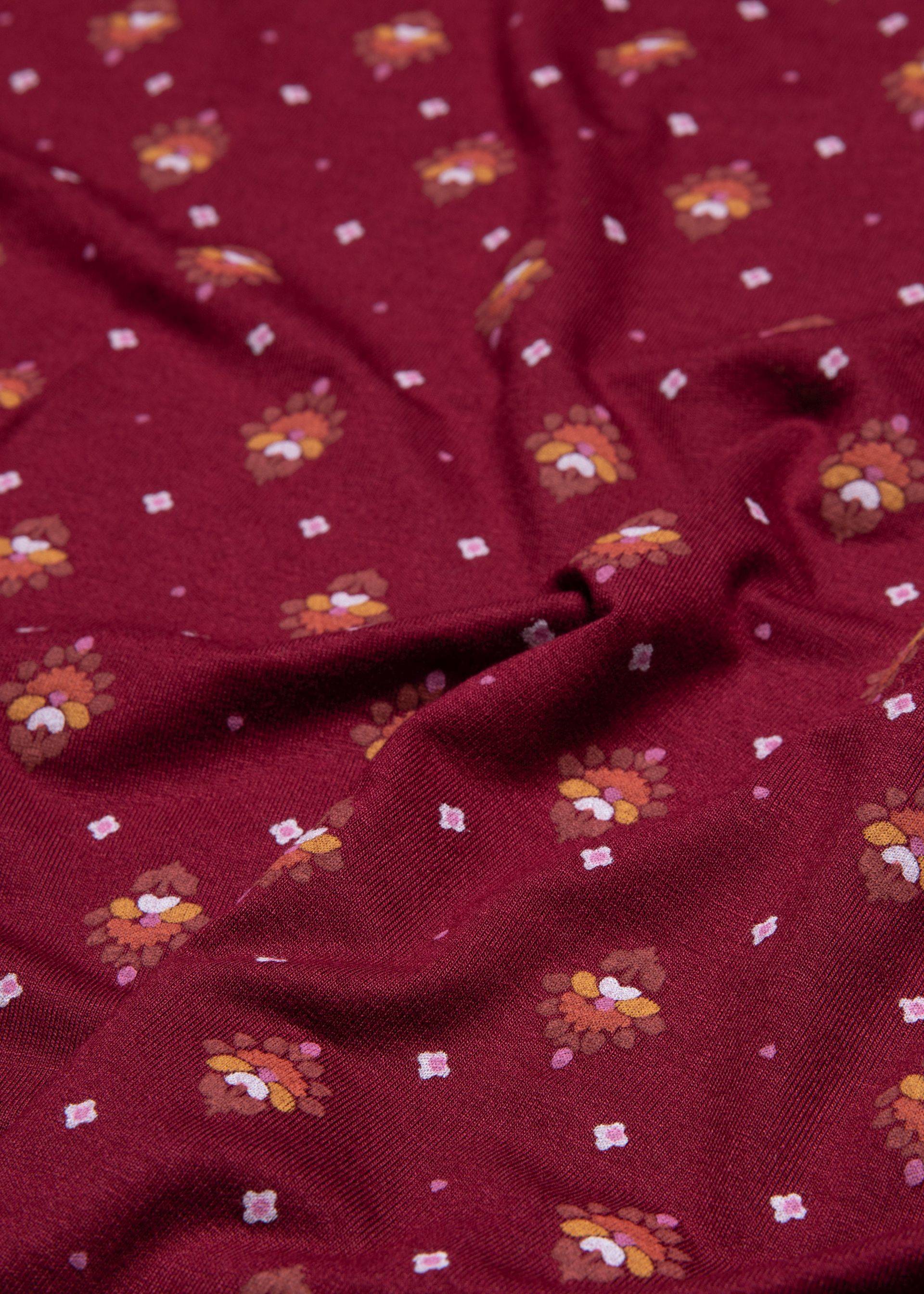 Midikleid H&eacute;doniste Libre, flower power millefleurs, Kleider, Rot