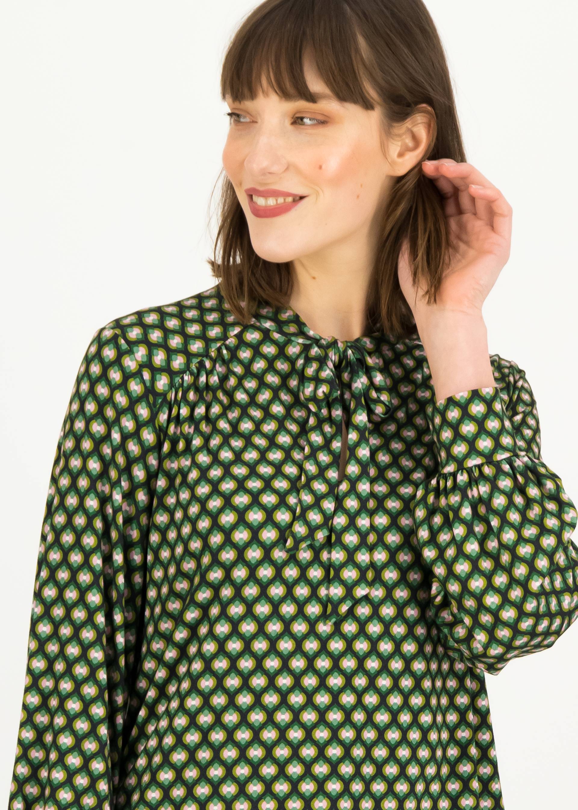 Schluppenbluse L'Odelette pour Helma, om plants, Blusen & Tuniken, Gr&uuml;n