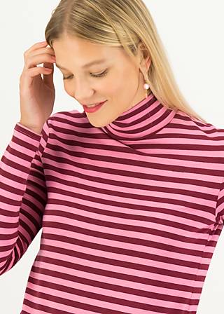 Longsleeve Lonely Lips Turtle, stripes of love, Tops, Pink
