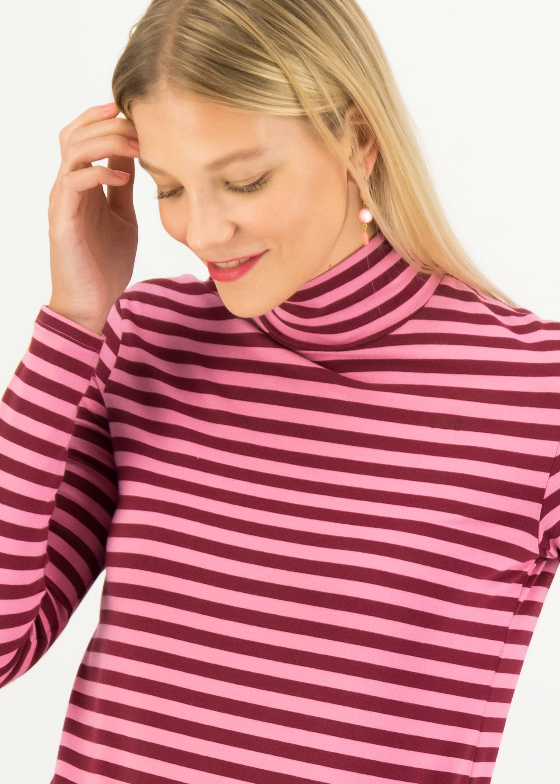 Longsleeve Lonely Lips Turtle, stripes of love, Tops, Pink