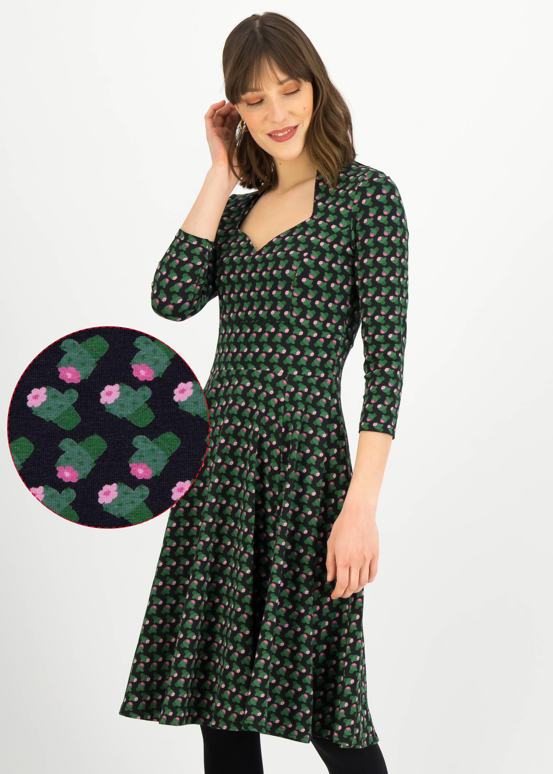 Jerseykleid Miraculous Power Tralala, tiny little cactus, Kleider, Schwarz