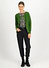 Cardigan Save the Brave Wave, greenish lively wave, Knitted Jumpers & Cardigans, Green