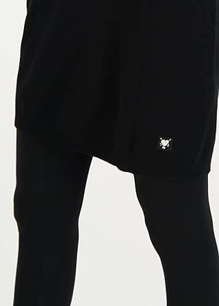 Strickkleid Straight and Easy Braided, black pearl, Kleider, Schwarz