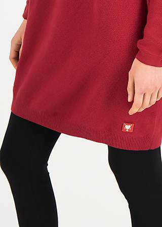 Strickkleid Straight and Easy Braided, lovely red lipstick, Kleider, Rot