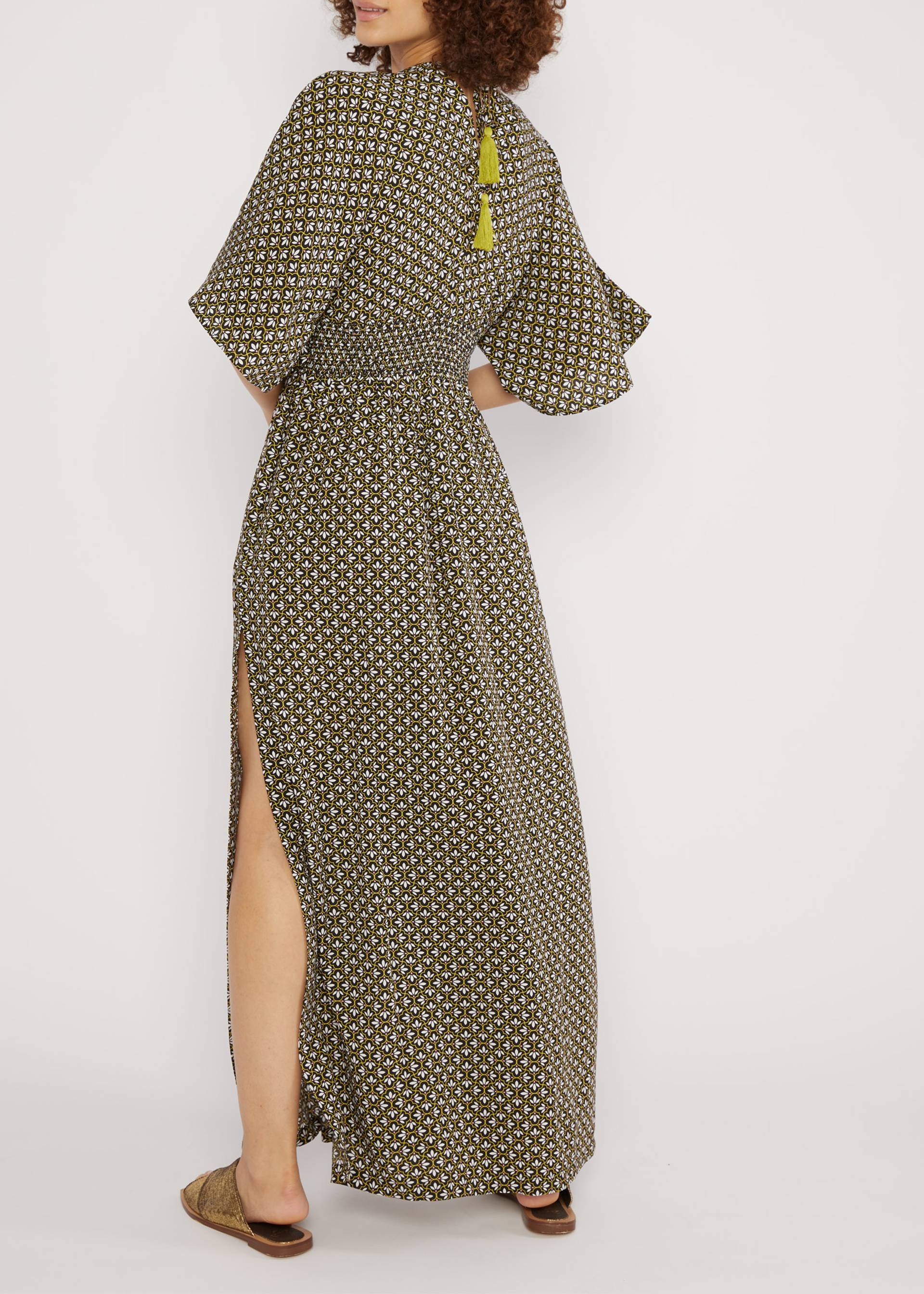 Maxikleid So Me Mono, botanical mosaico, Kleider, Schwarz