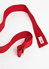 Waist belt Fantastic Elastic Bow, this belt is on fire, Accessoires, Red