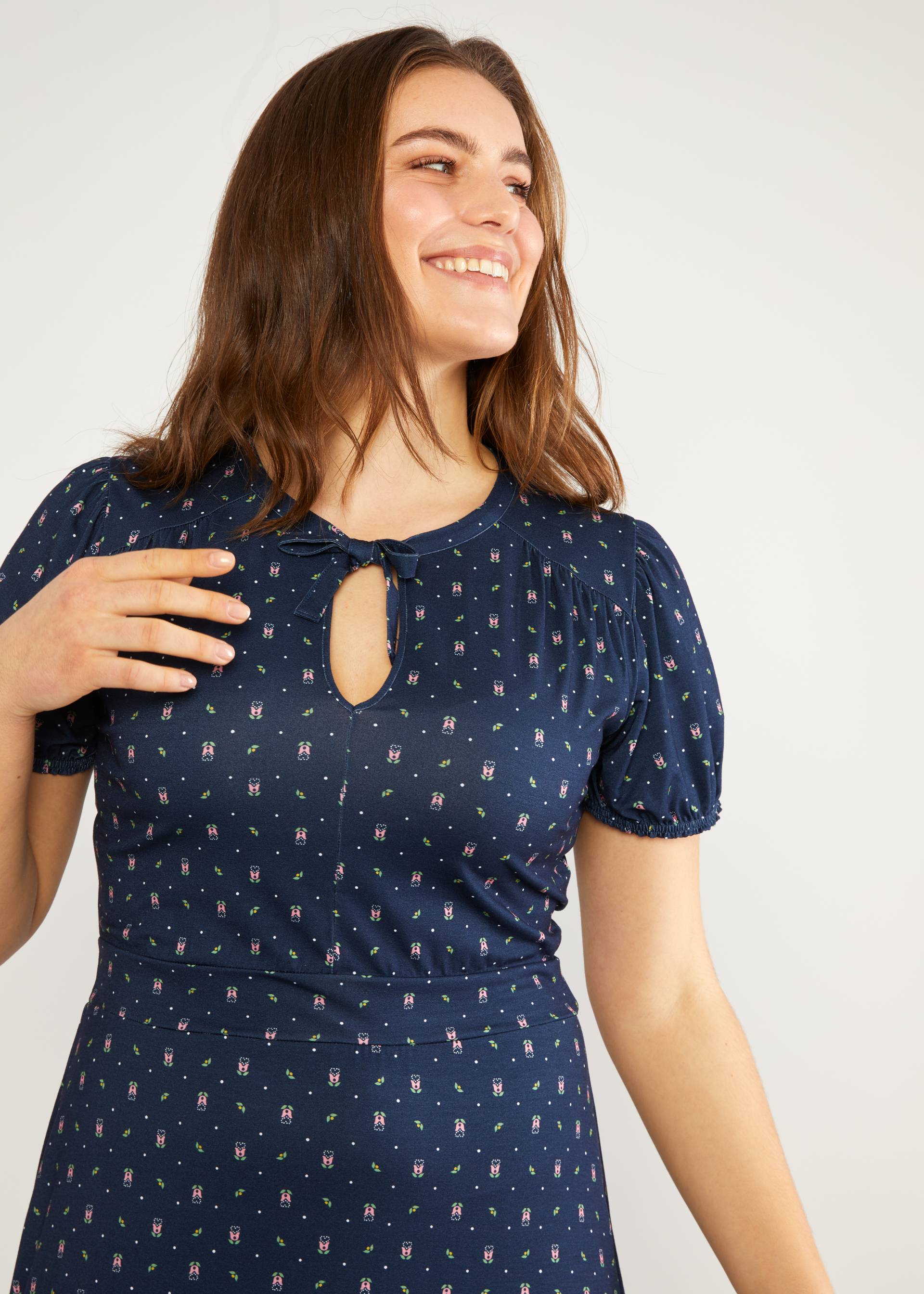 Freizeitkleid Fluffy Romance , night meadow, Kleider, Blau