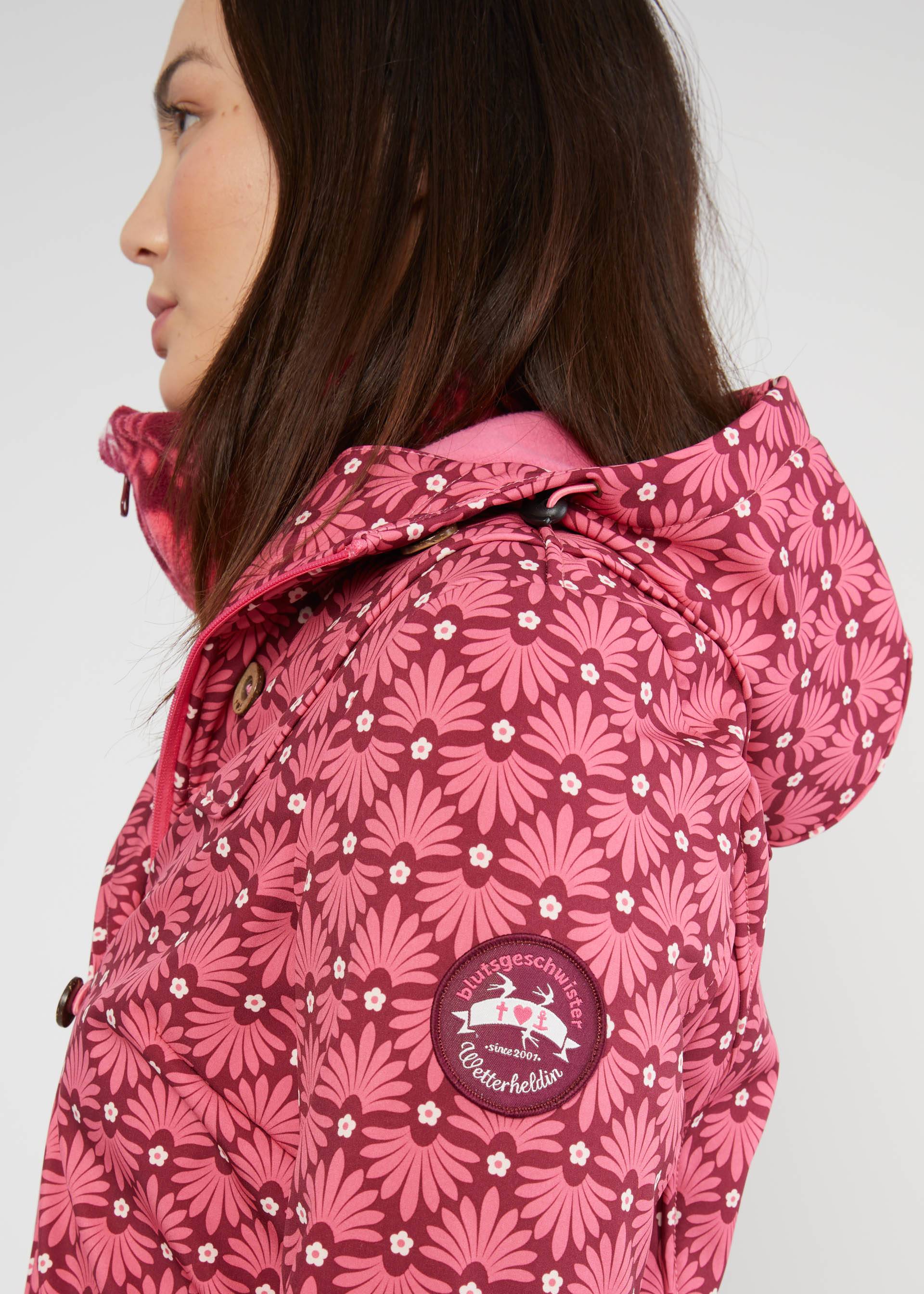 Softshelljacke Wild Weather, ageless hippie flower, Jacken & Mäntel, Rosa