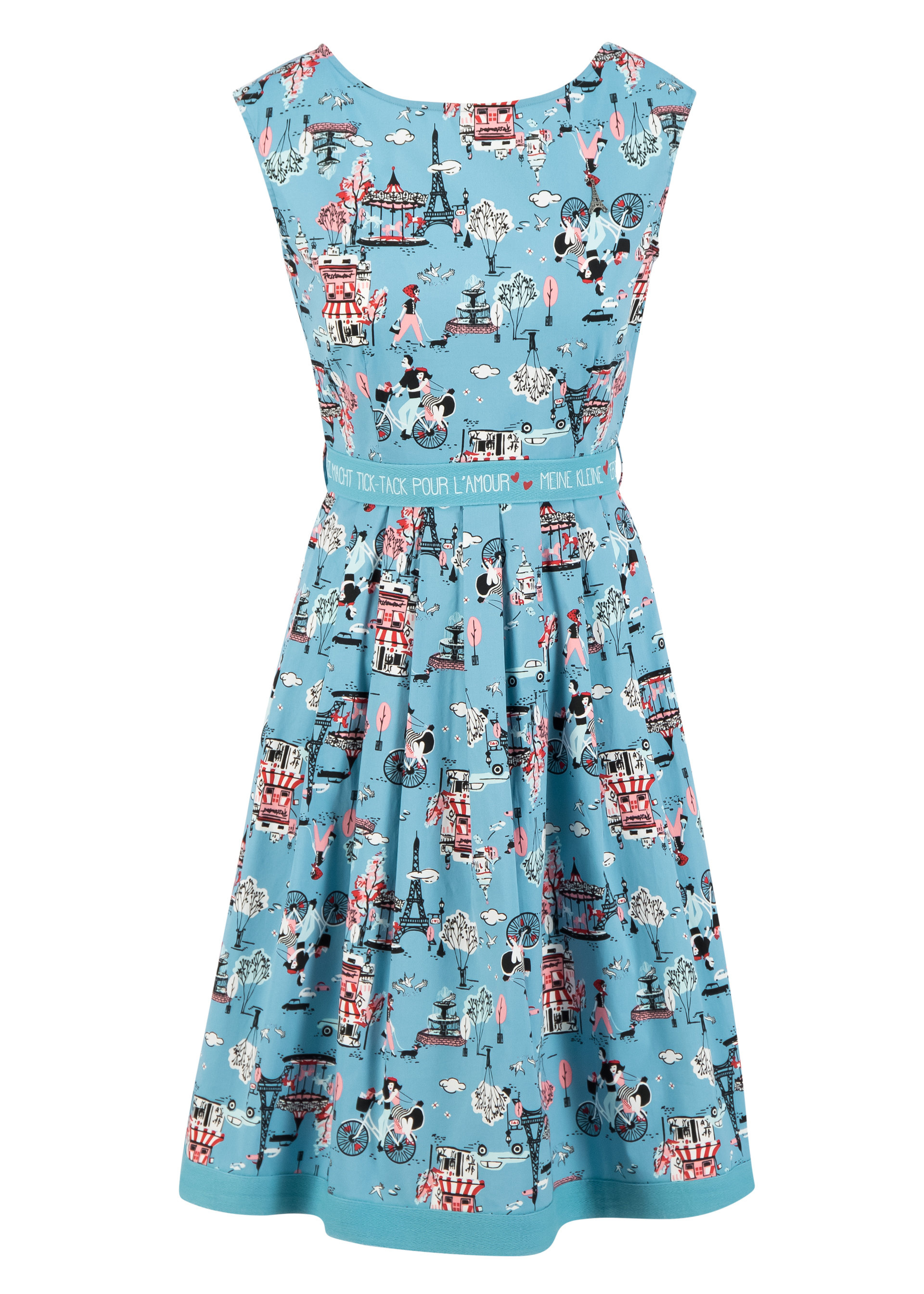 Summer Dress tres chic chansonnette, ohlala paris, Dresses, Blue