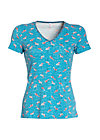 T-Shirt luau kalamuku, flamingo bingo, Shirts, Blau