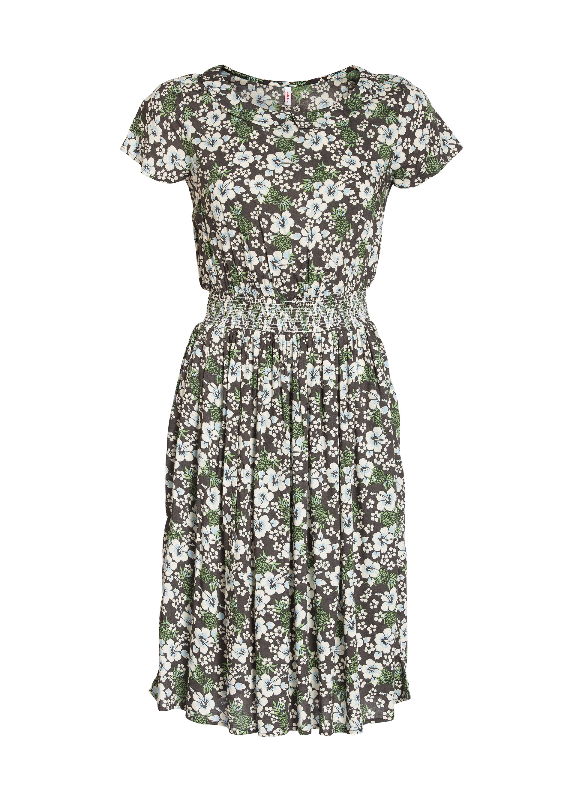 Summer Dress senhorita frida folk, hula hibiscus, Dresses, Grey