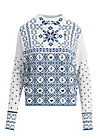 Jumper cosy and cool, norwegian snowflake, Knitted Jumpers & Cardigans, White