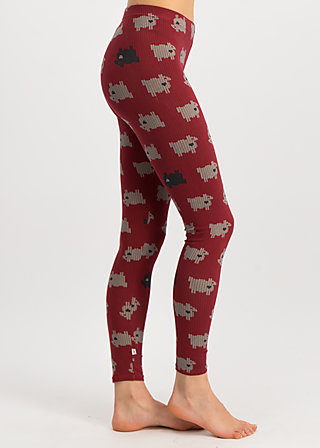 golden cage, the black sheep, Leggings, Red
