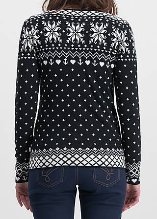 Winter Strickjacke sleek and chic, norwegian stellar, Sweatshirts & Hoodies, Schwarz