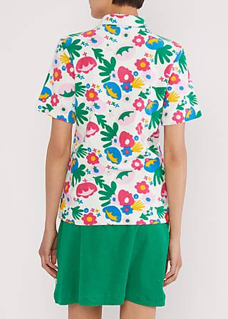 T-Shirt Terry Tiebreaker, happy flower party, Tops, White