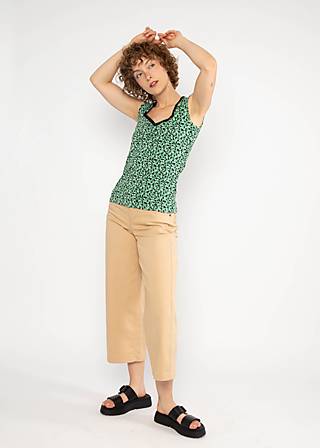 Sommer Top Let Romance Rule, wild leo, Shirts, Grün