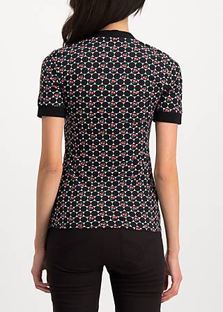 T-Shirt heart to heart, super cherry dot, Shirts, Schwarz