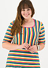 logo breton dress, rainbow stripes, Kleider, Blau